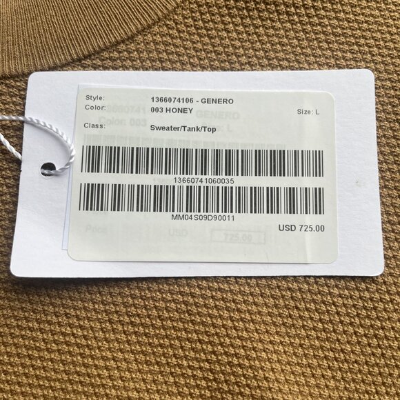 NWT MAX MARA GENERO PUFF SLEEVE SWEATER IN HONEY BROWN - Picture 5 of 9